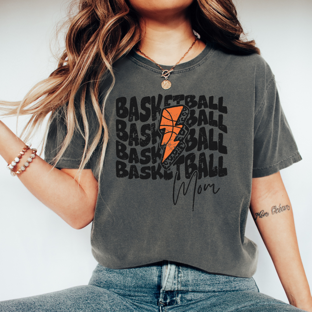 Basketball Mama Bolt Graphic Tee