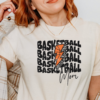 Basketball Mama Bolt Graphic Tee