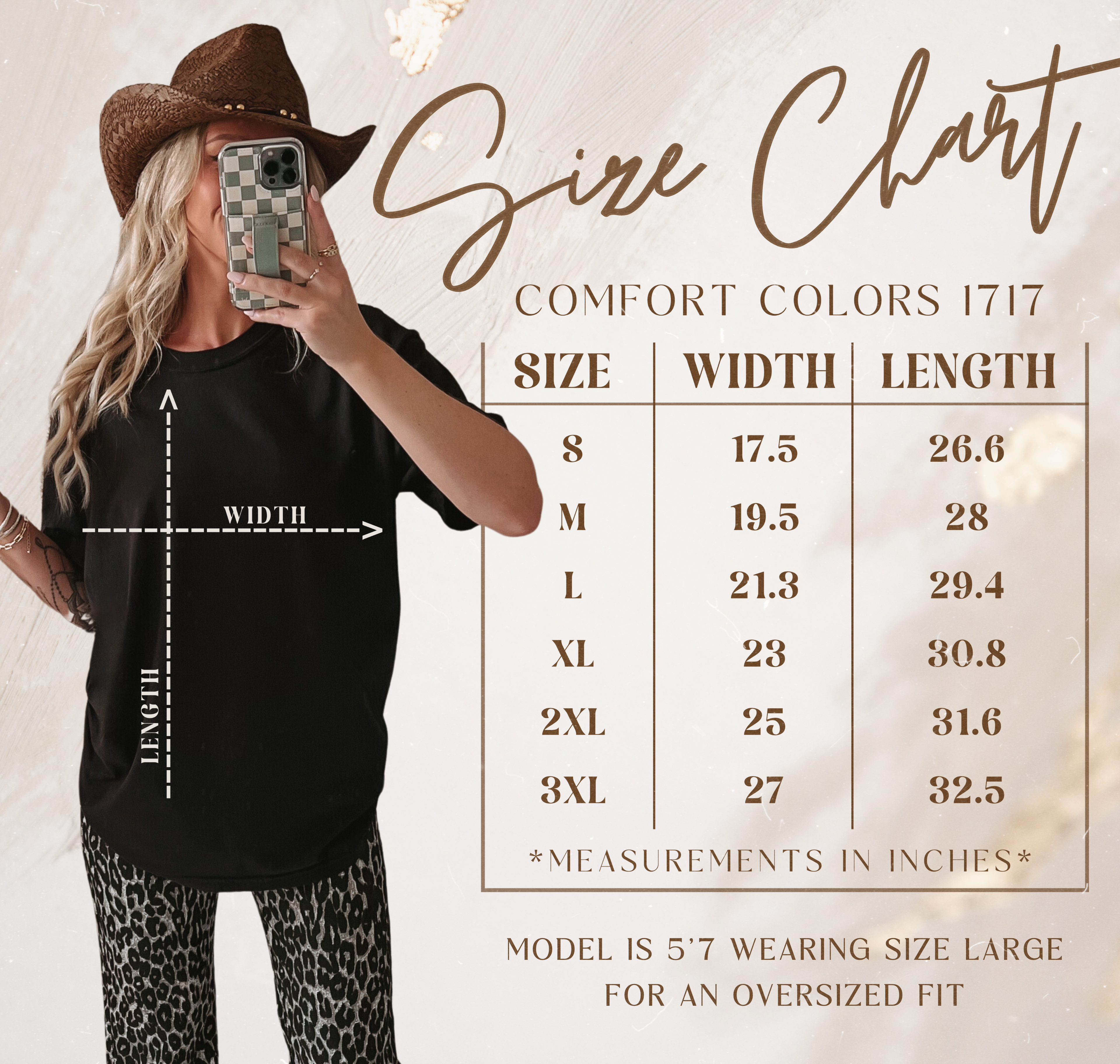 Checkered Longhorn Tee