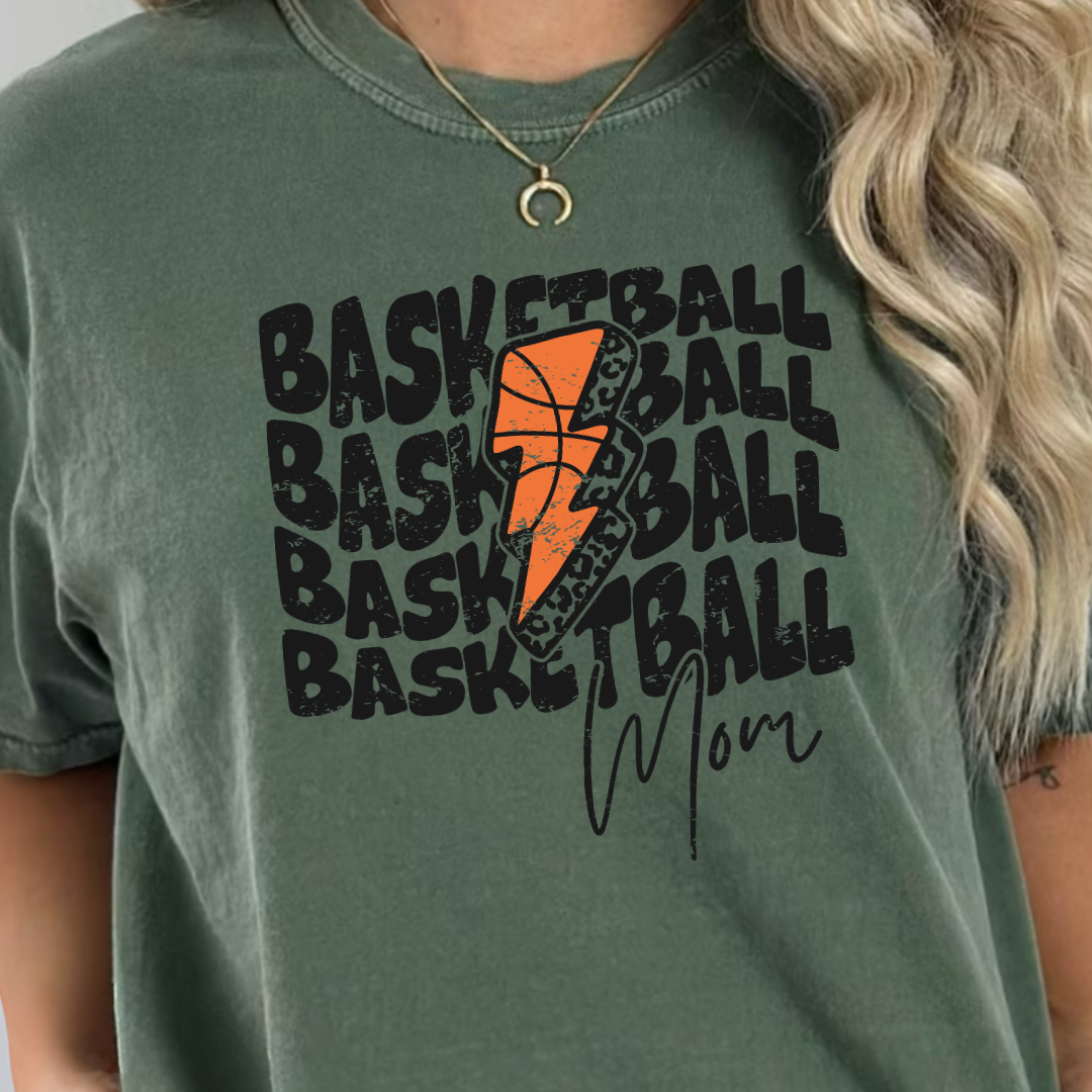 Basketball Mama Bolt Graphic Tee