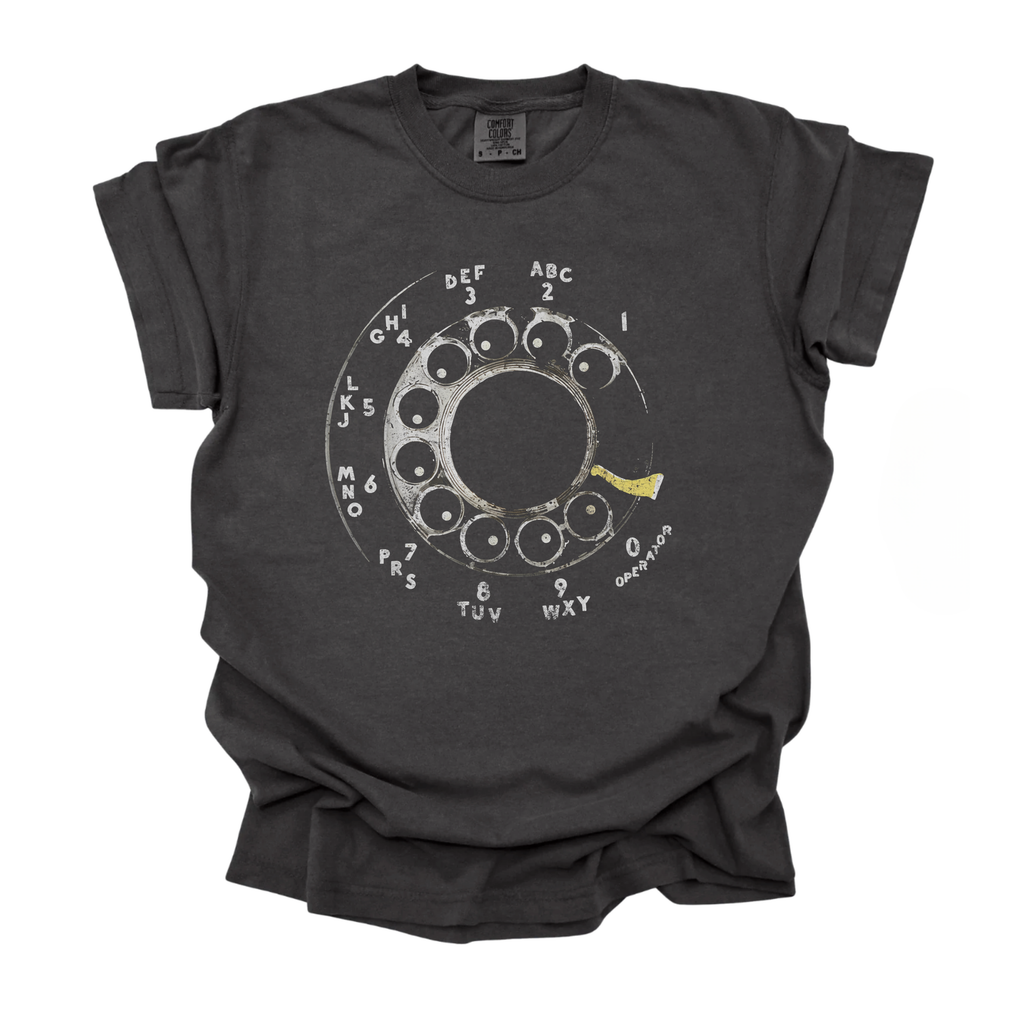 Last Call Vintage Rotary Phone Tee