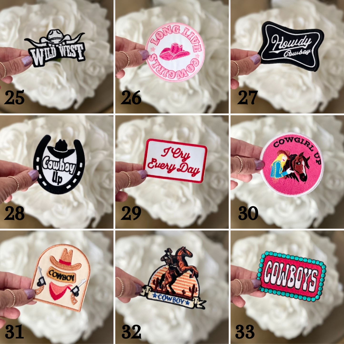 Embroidered Hat Patches