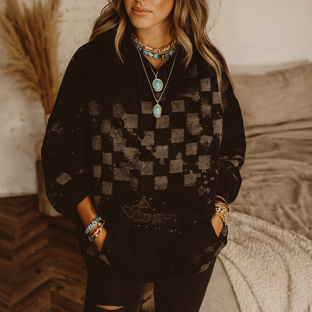 Bleached Checkmate Hoodie