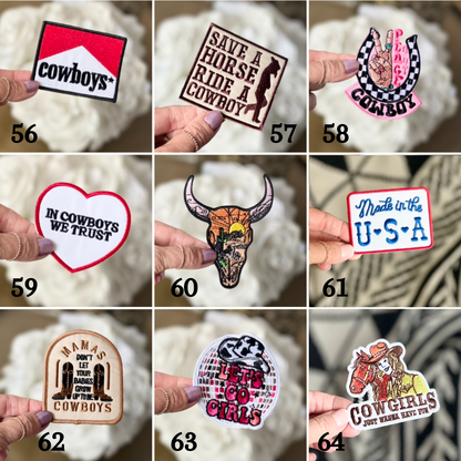 Embroidered Hat Patches