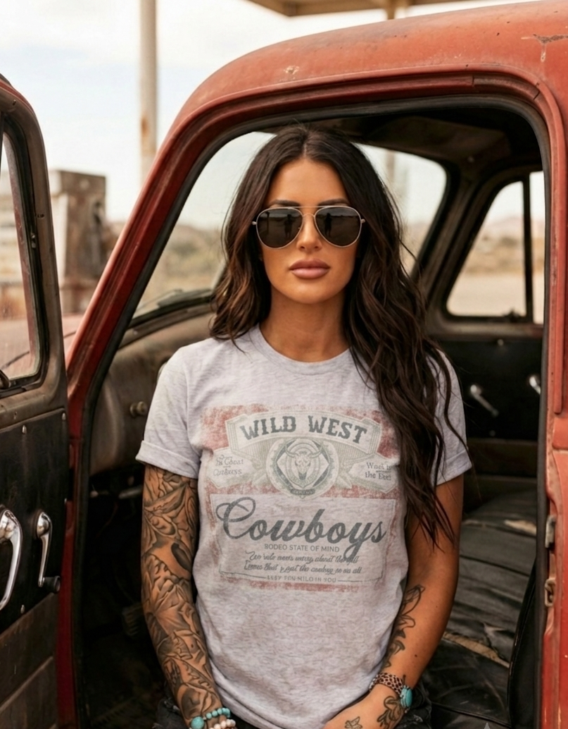 Wild West Vintage Cowboys Tee