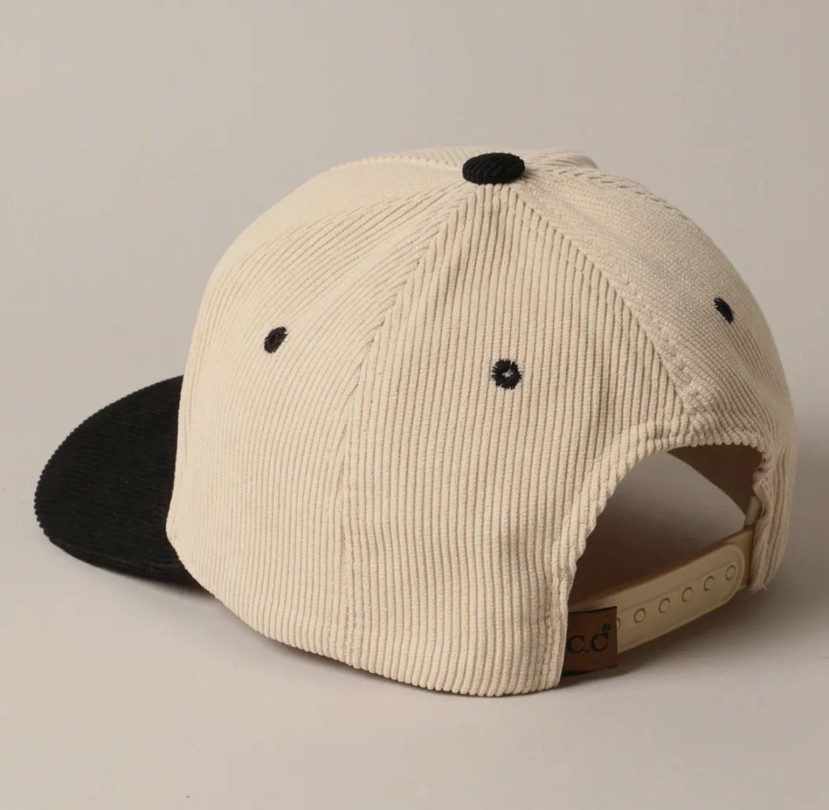 Darlin' Embroidered Ribbed Corduroy Trucker Hat