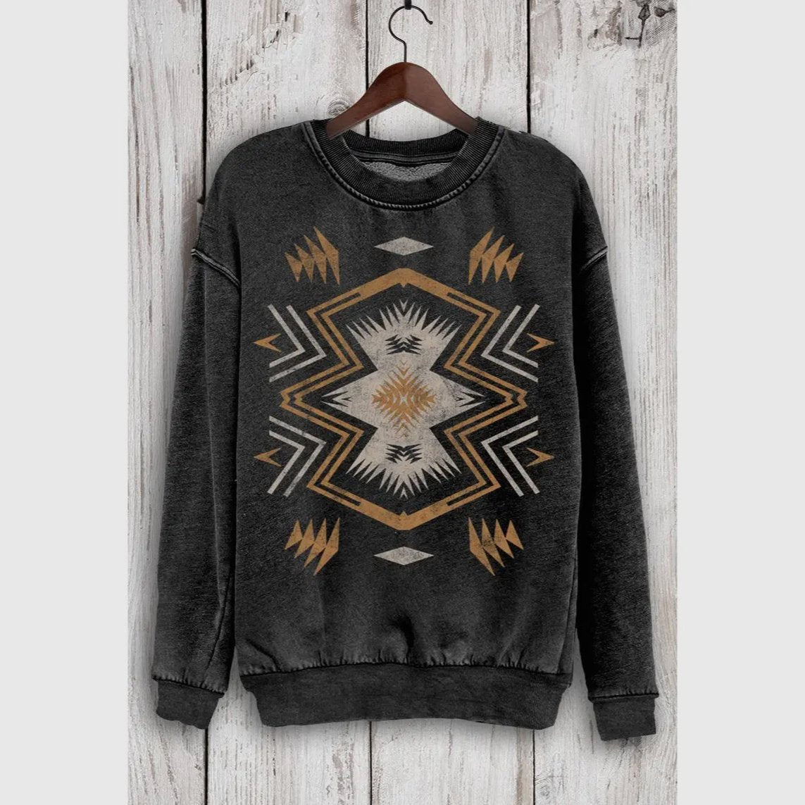 SALE- Cozy Boho Western Graphic Crewneck