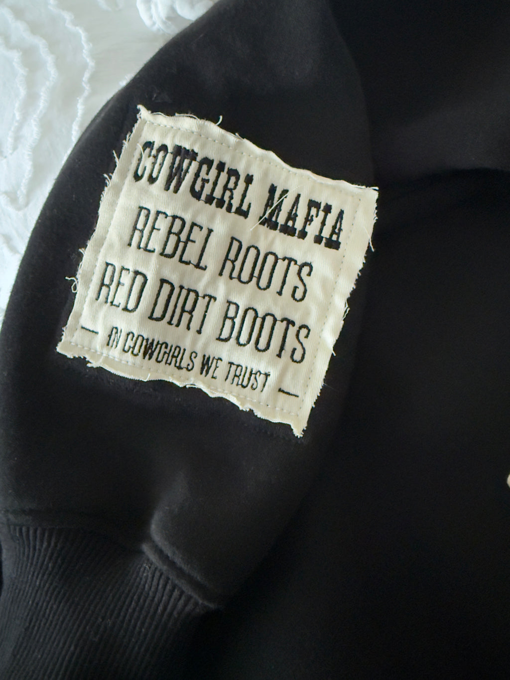 Cowgirl Mafia Distressed Letter Crew