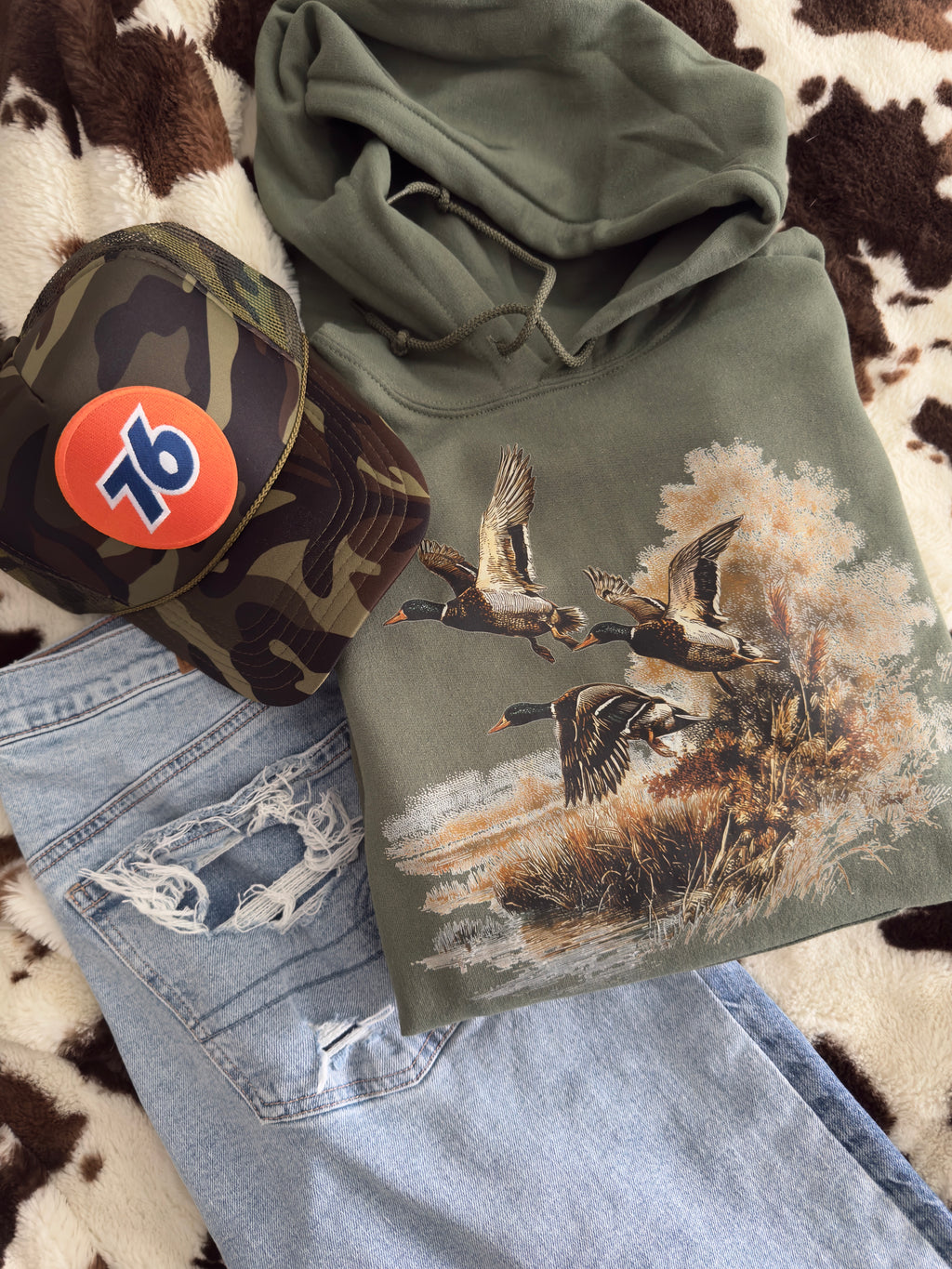 Vintage Mallard Duck Crew