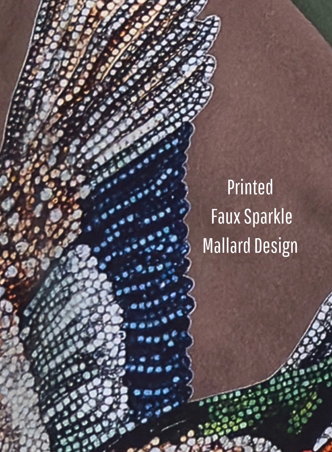 Faux Sparkle Mallard Duck Crew