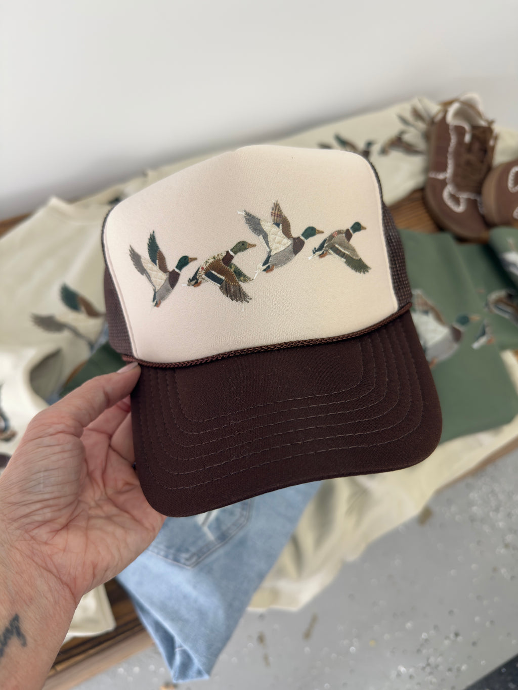Full Flight Printed Mallard Trucker