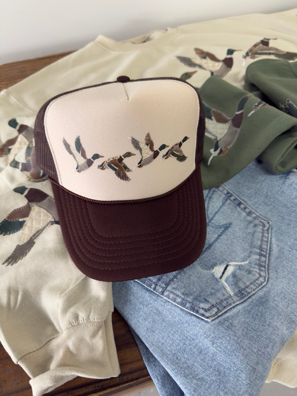 Full Flight Printed Mallard Trucker
