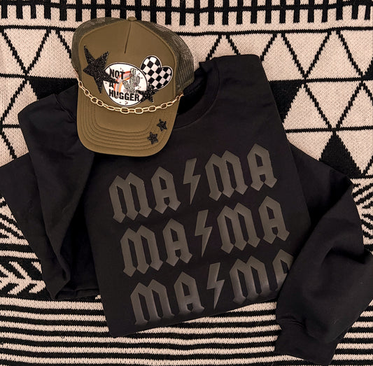 Puff Print Mama Crewneck