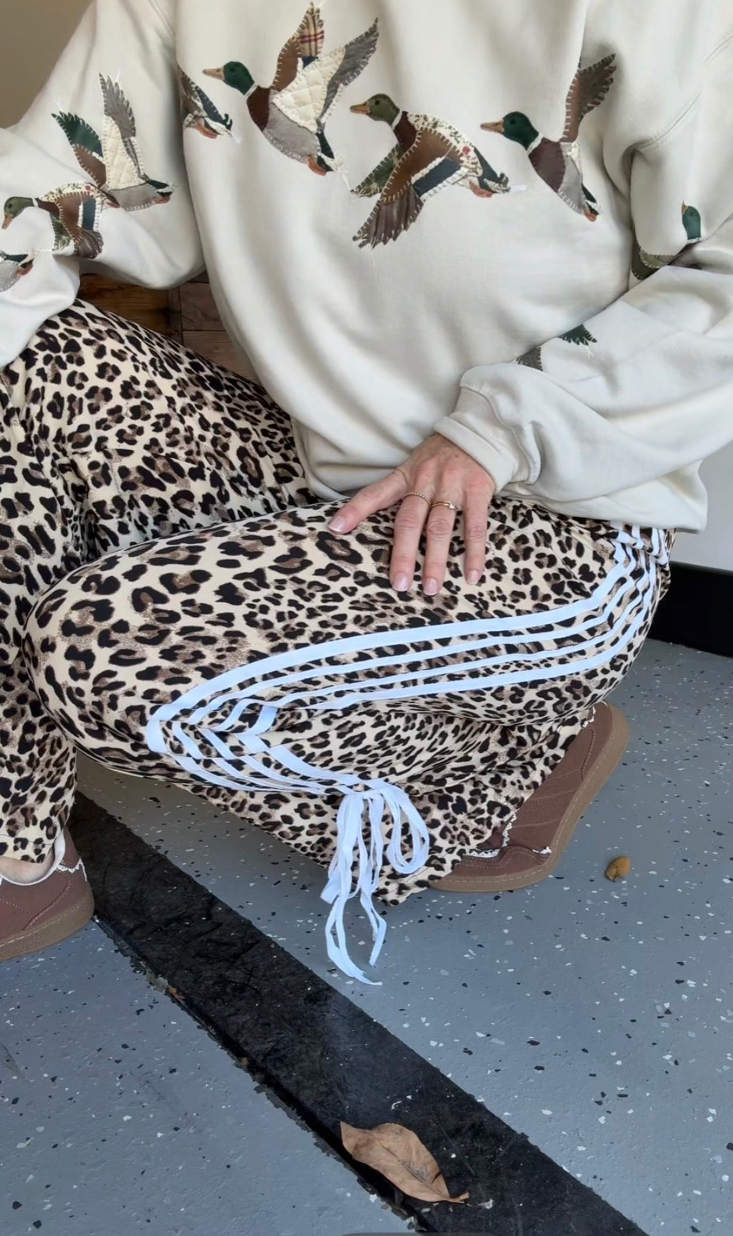 Wyld Side Leopard Track Pants