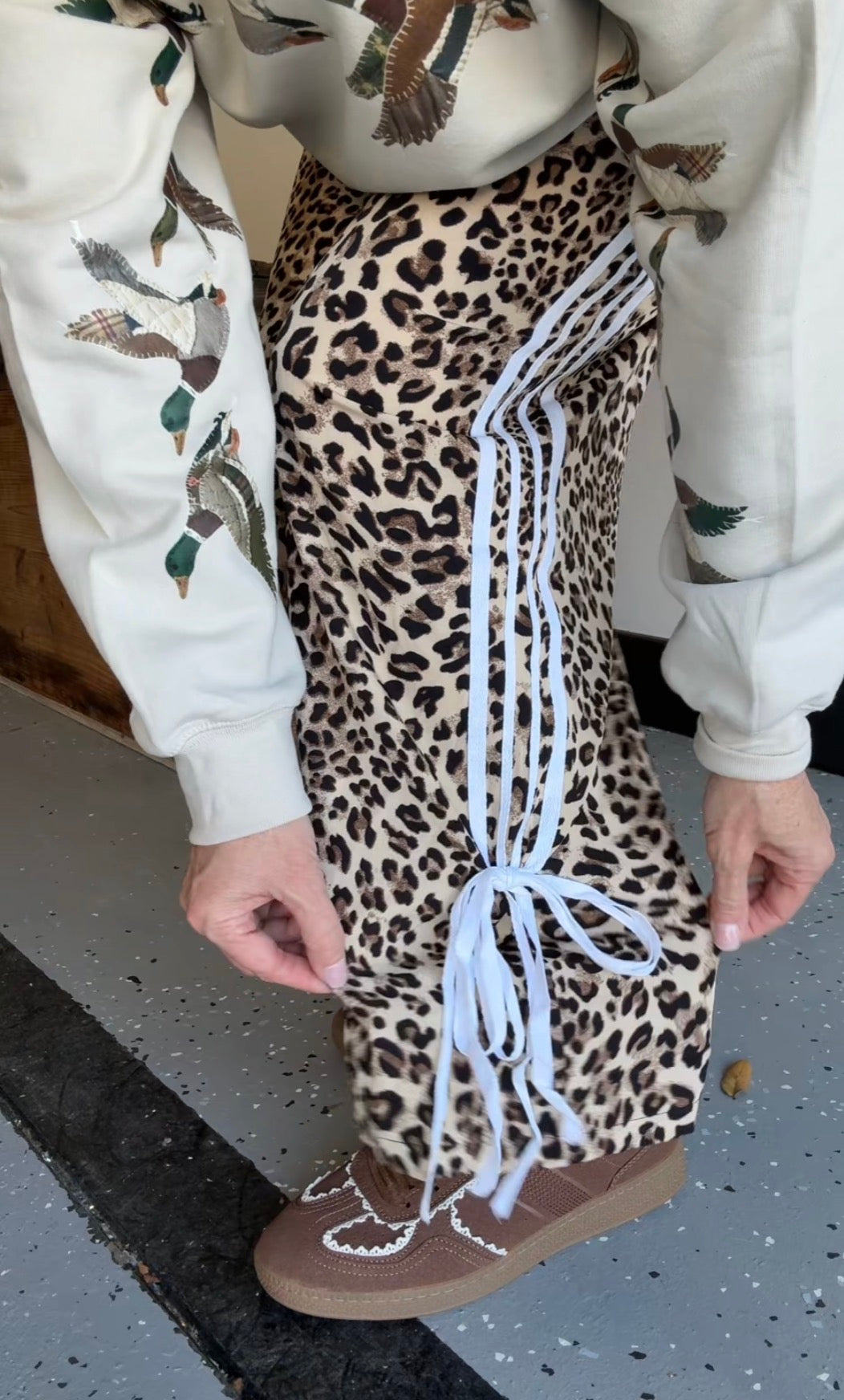 Wyld Side Leopard Track Pants