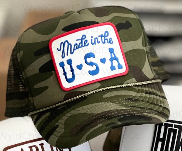 Made In The U.S.A Embroidered Patch Trucker