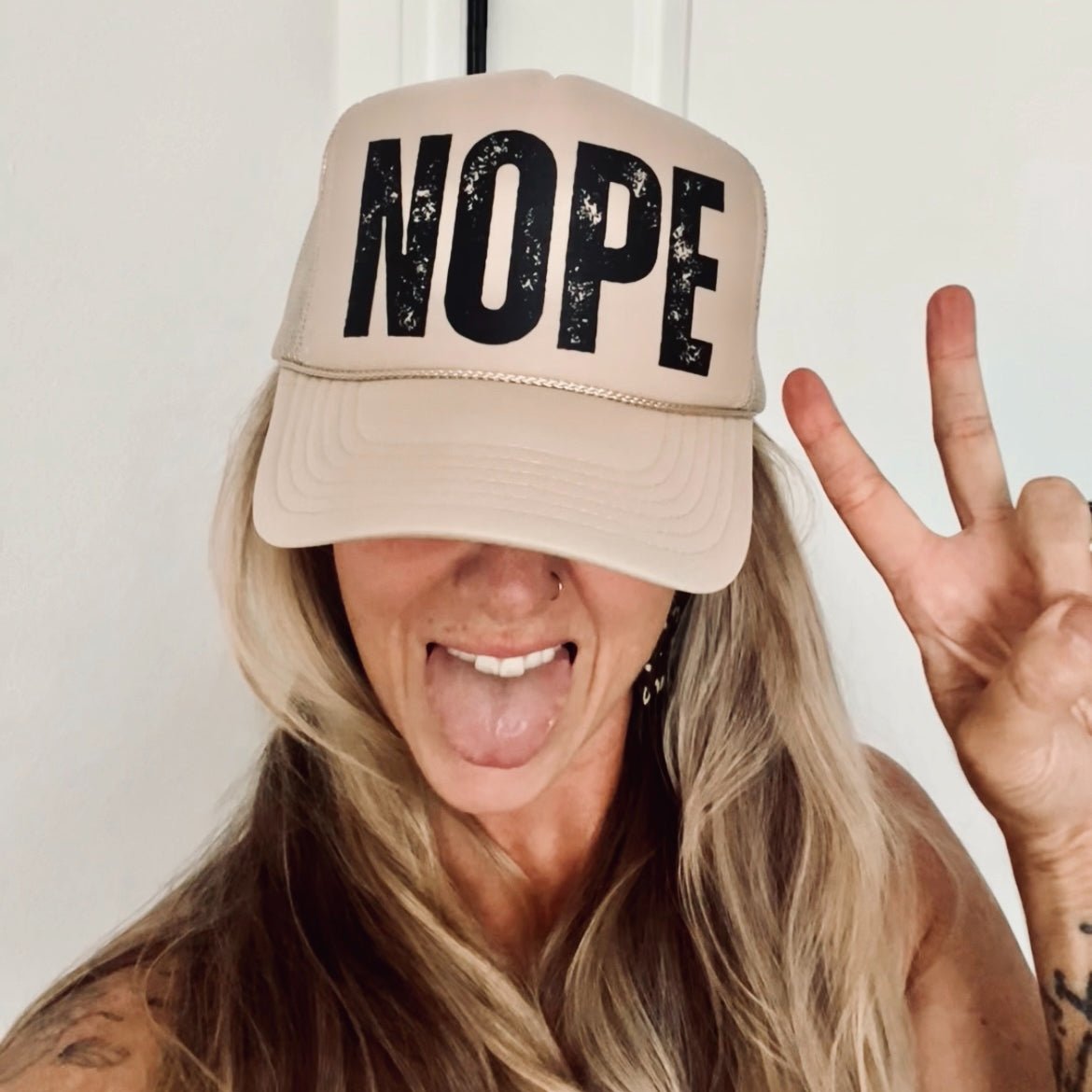 "NOPE" everyday trucker hat