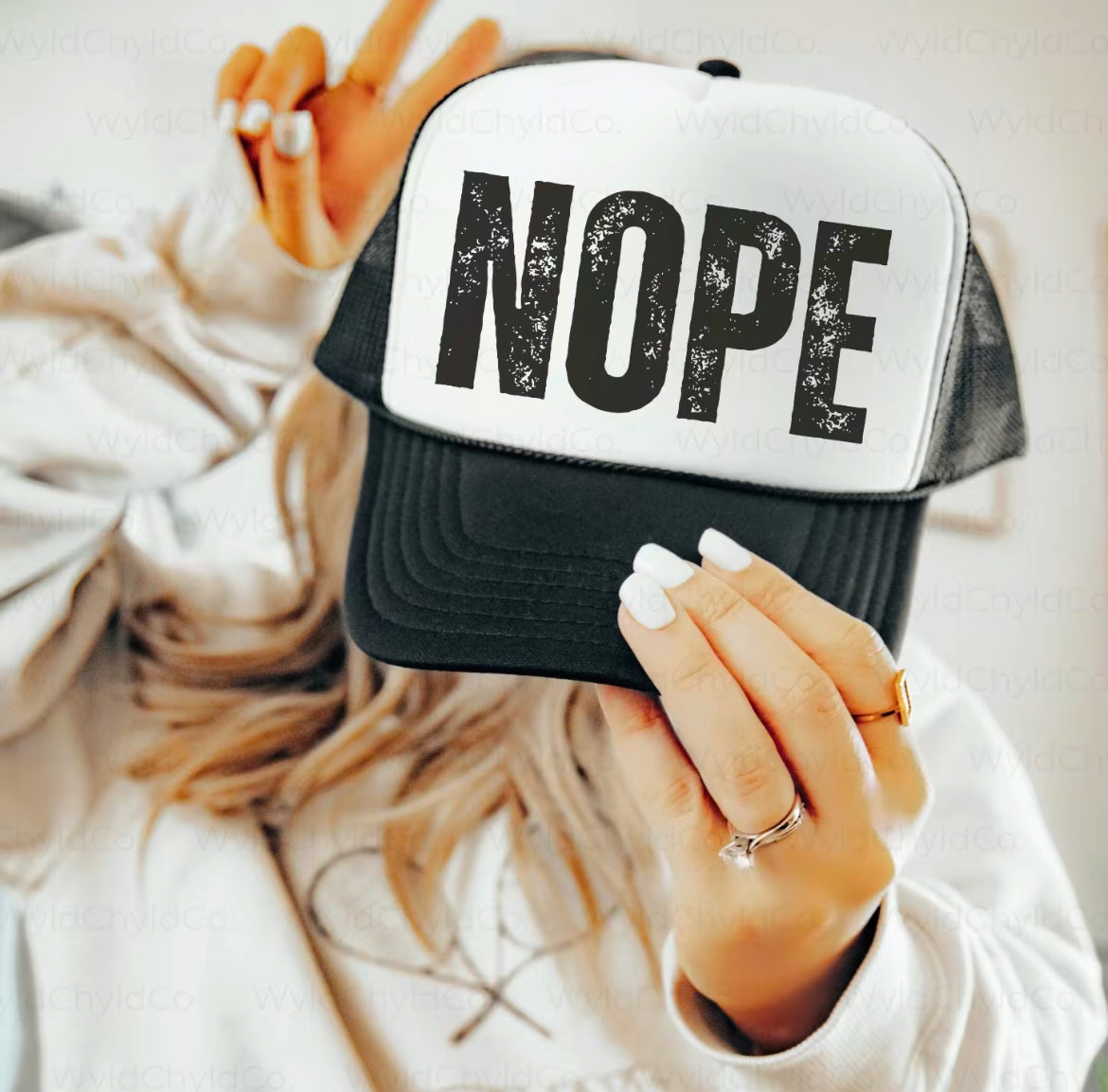 "NOPE" everyday trucker hat