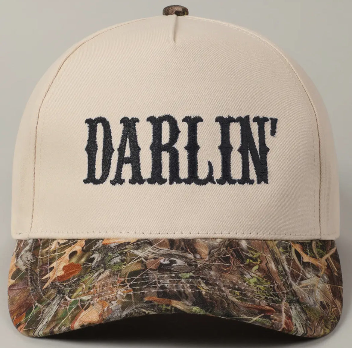 Embroidered Darlin' RealTree Camo Trucker