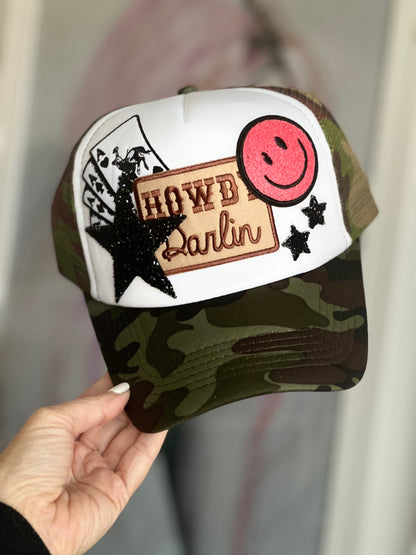 The "Cassidy" custom patch camo trucker