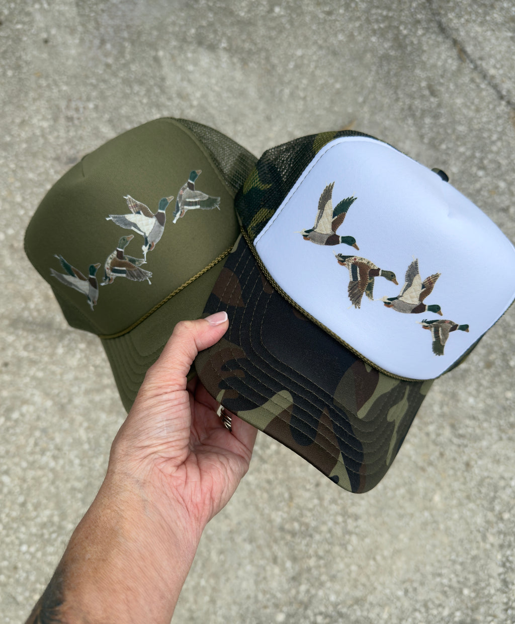 Full Flight Printed Mallard Trucker