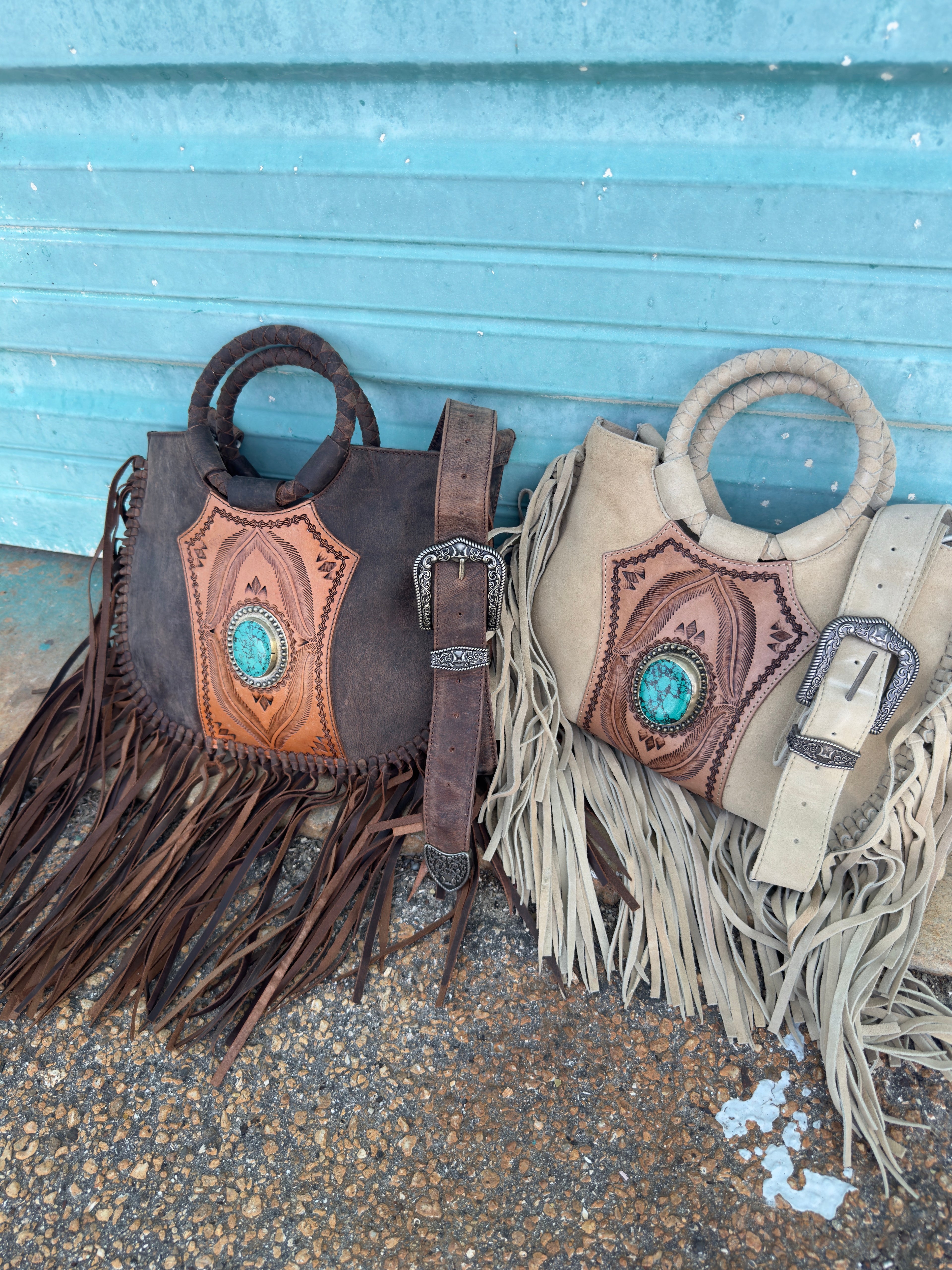 Whiskey River Premium Leather Fringe Bag