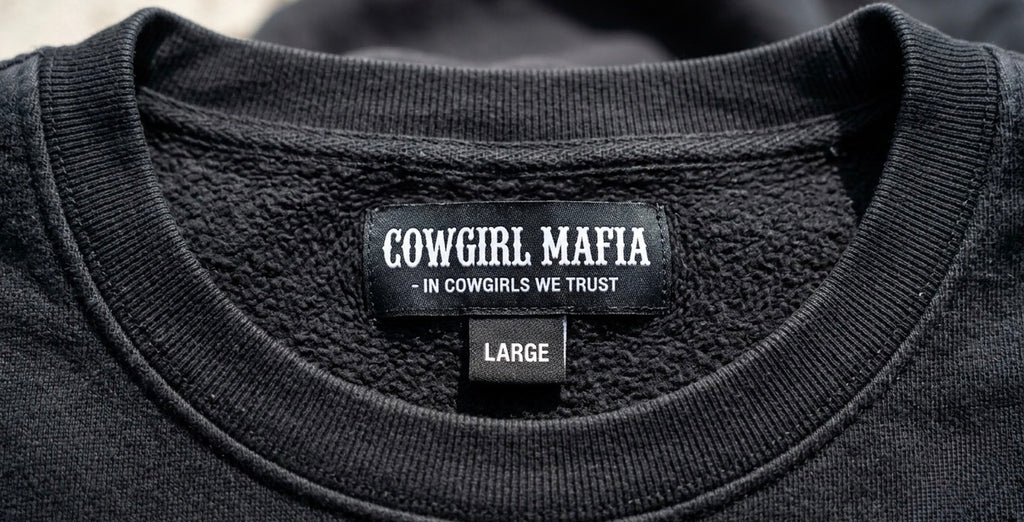 Cowgirl Mafia Distressed Letter Crew