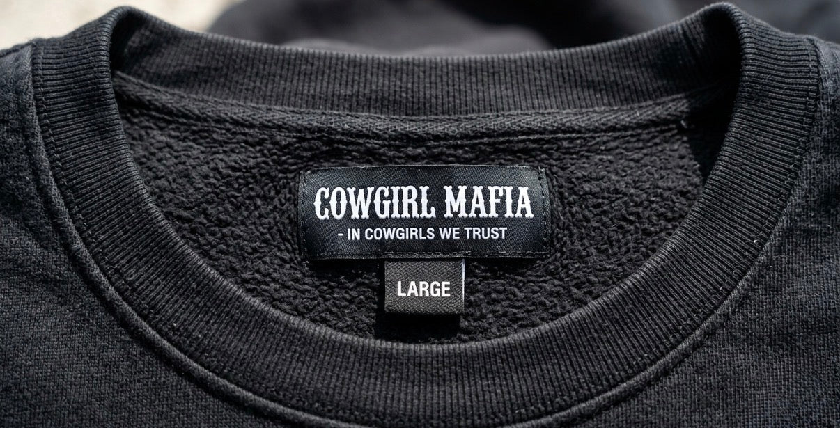 Cowgirl Mafia Distressed Letter Crew