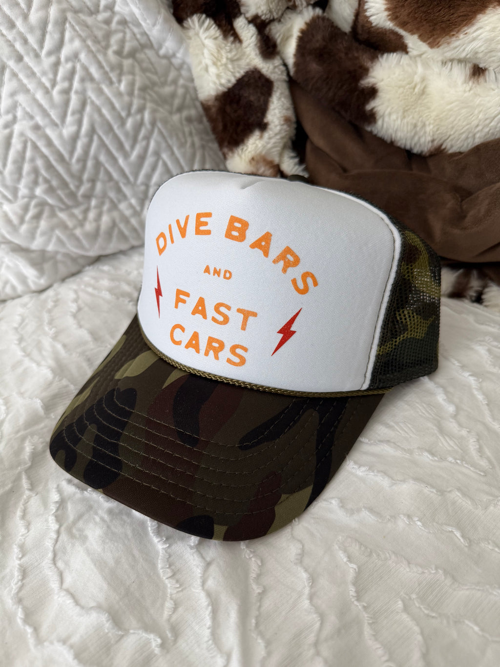Dive Bars Fast Cars Trucker