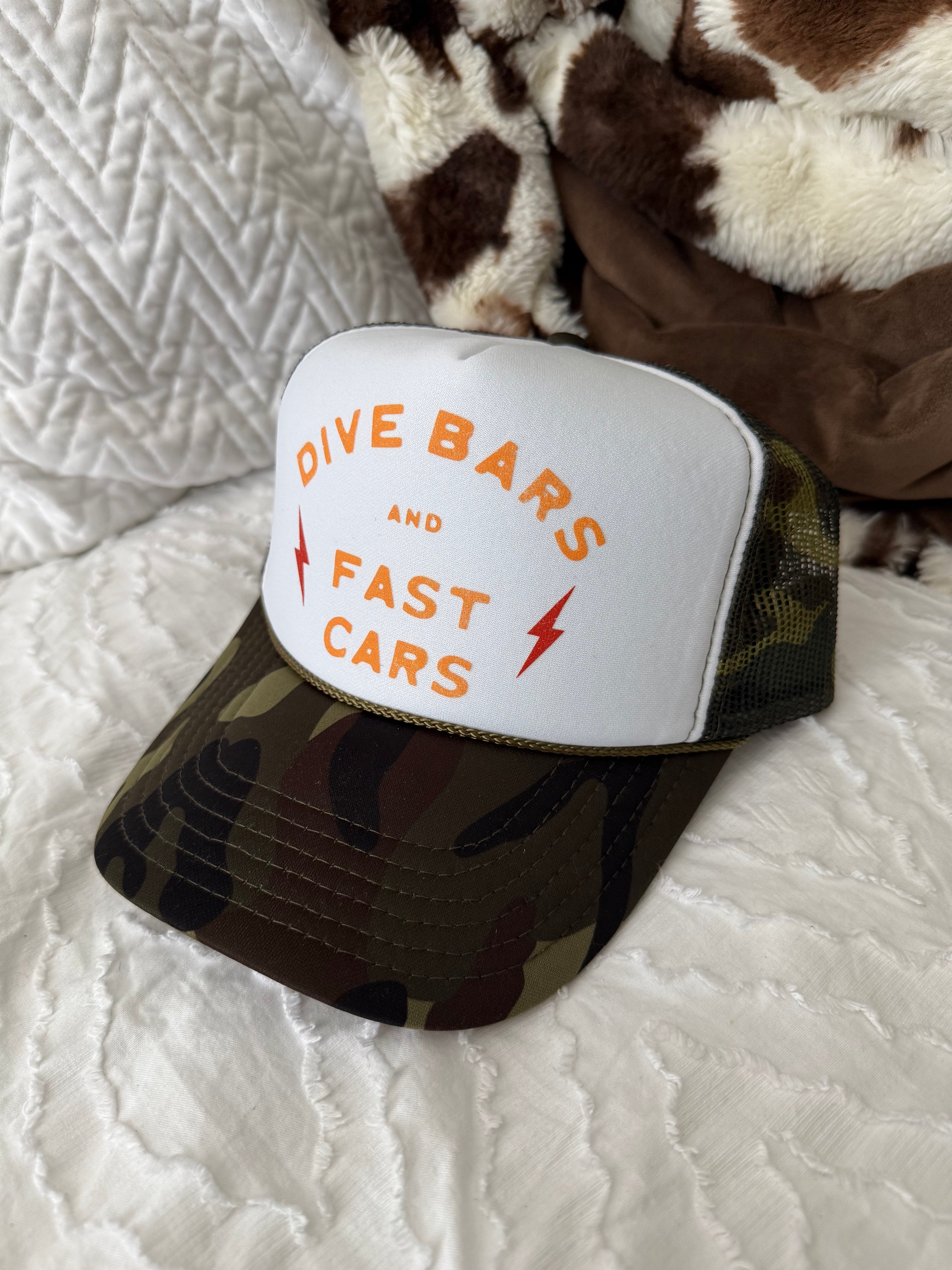 Dive Bars Fast Cars Trucker