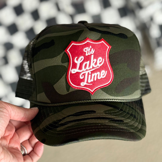 Lake Time Camo Trucker