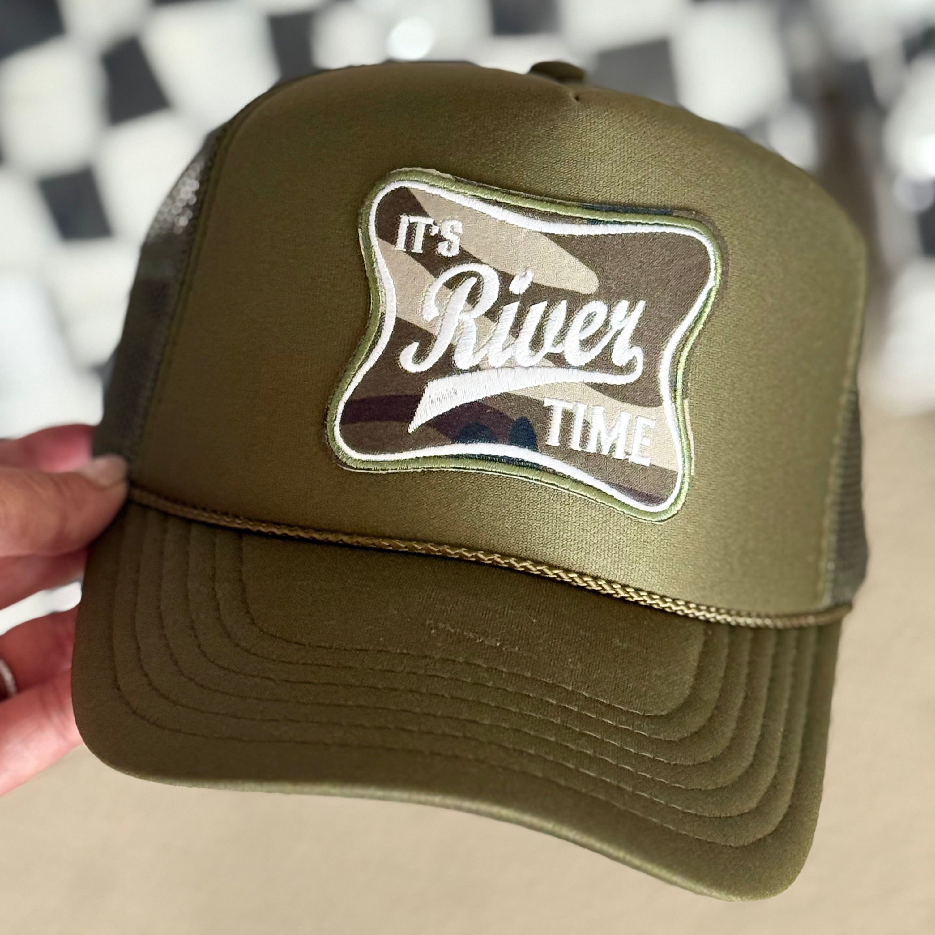River Time Camo Trucker