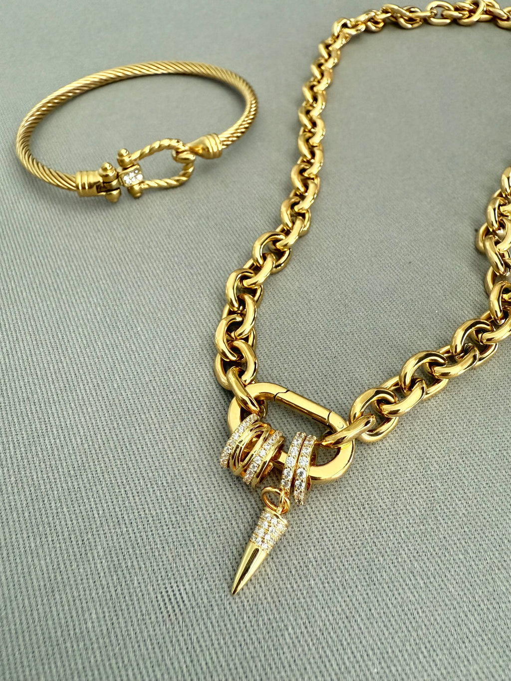 Outlaw Chunky Carabiner Charm Chain