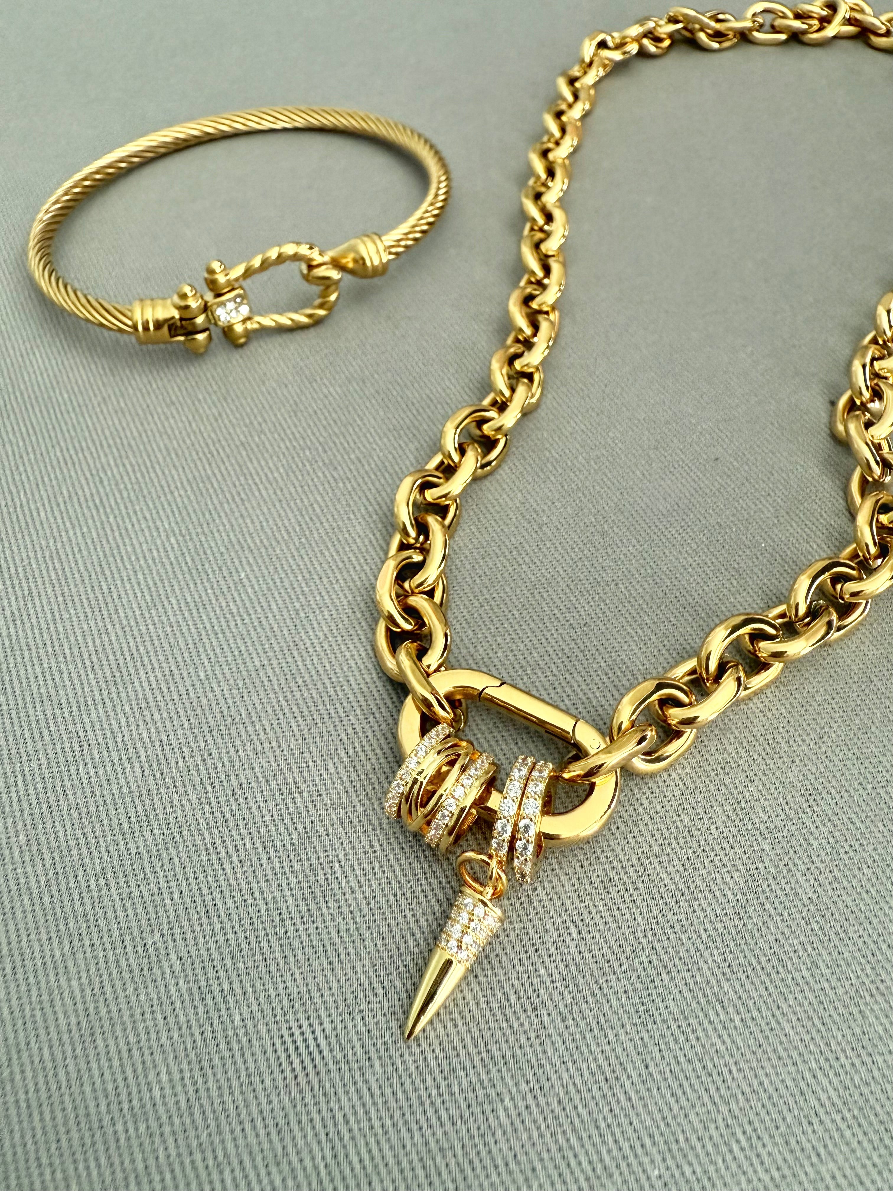 Outlaw Chunky Carabiner Charm Chain