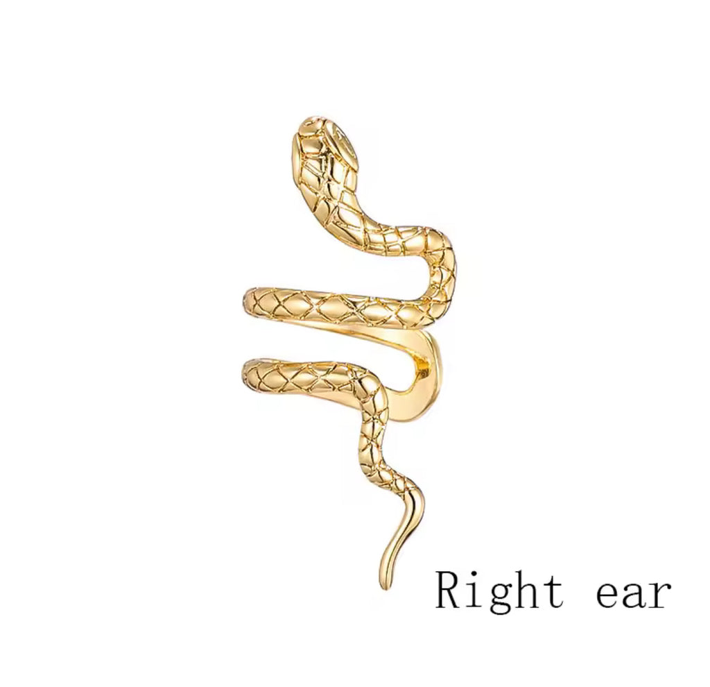 Gold Snake Ear Cuff