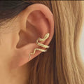 Gold Snake Ear Cuff