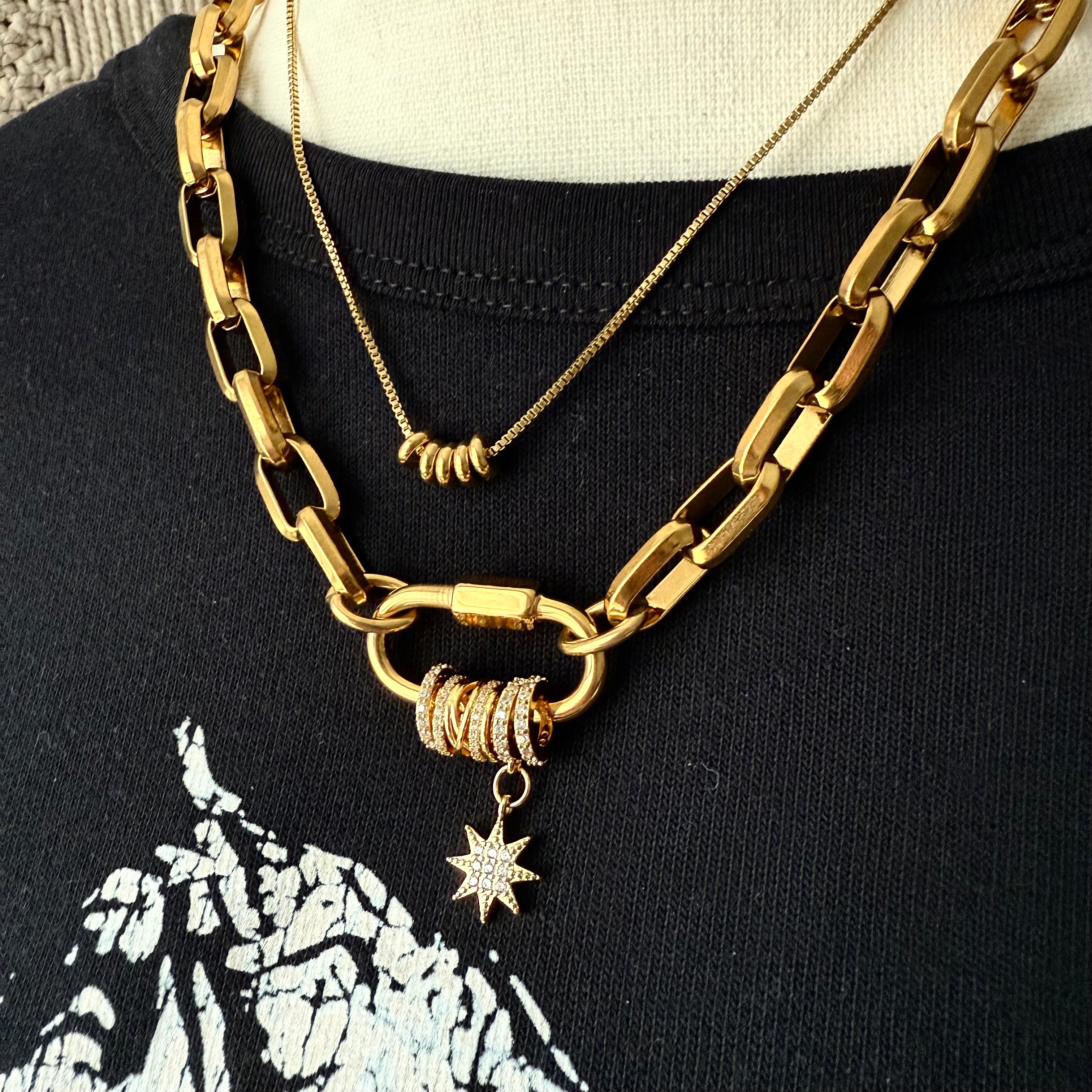 Rebel Rings Necklace