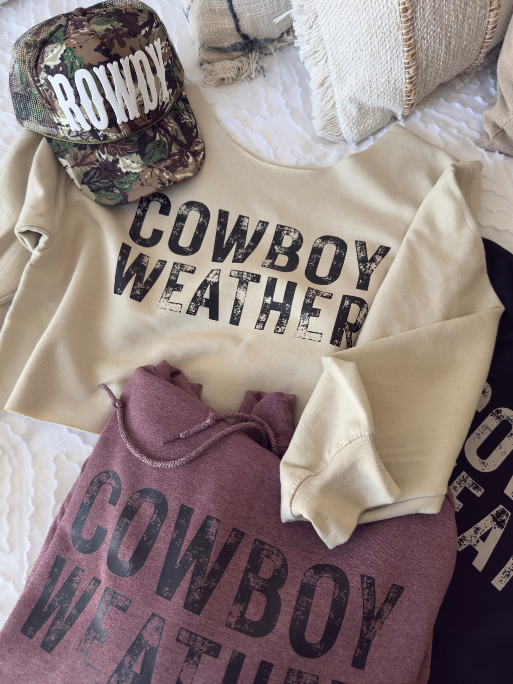 Cowboy Weather Crewneck/ Hoodie
