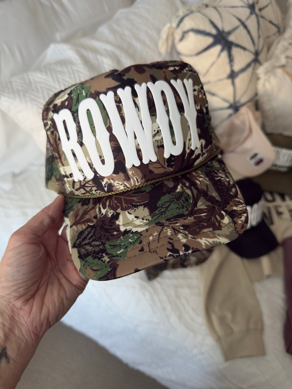 Puff Print Backwoods Rebel Trucker Collection