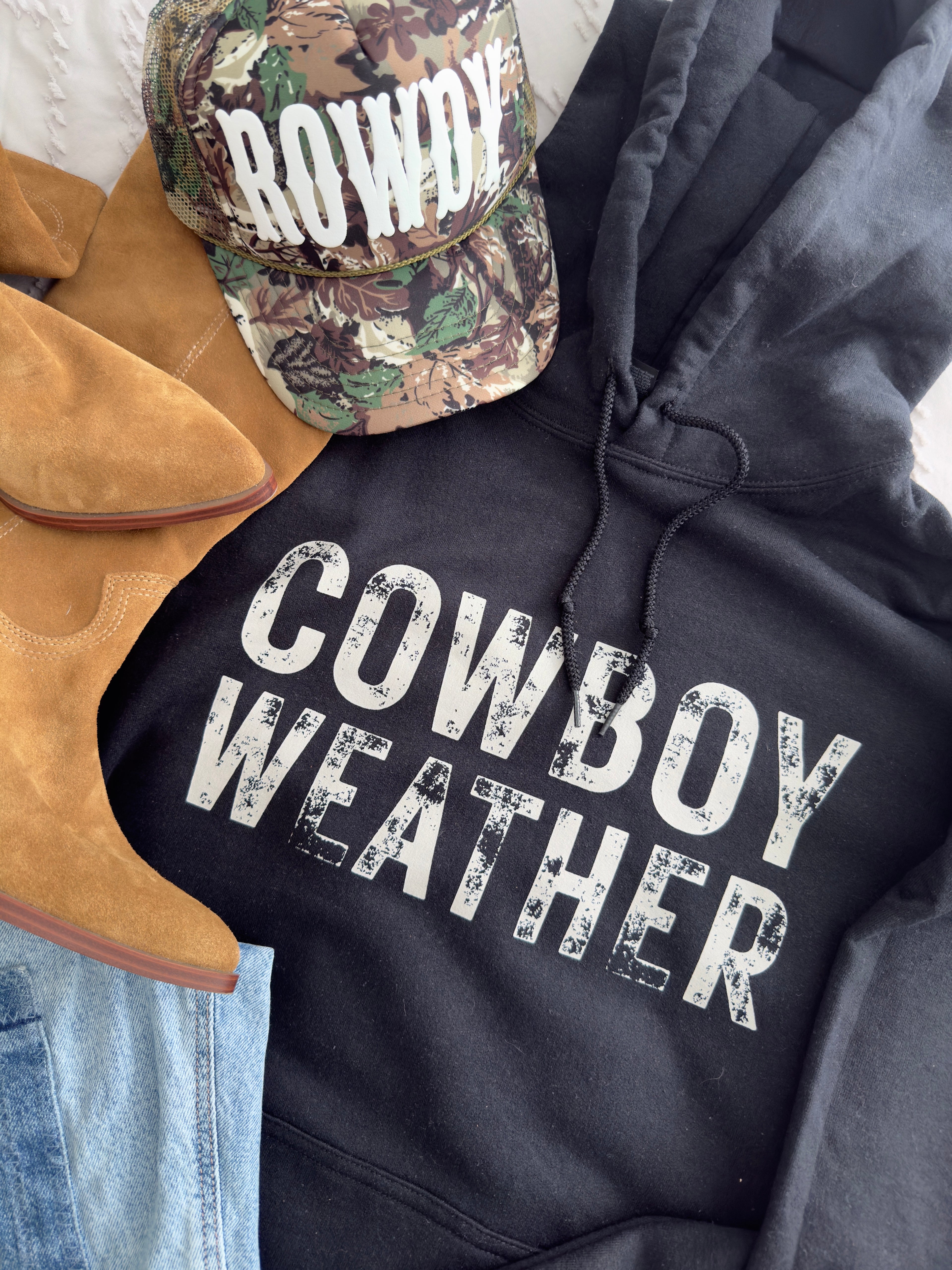 Cowboy Weather Crewneck/ Hoodie