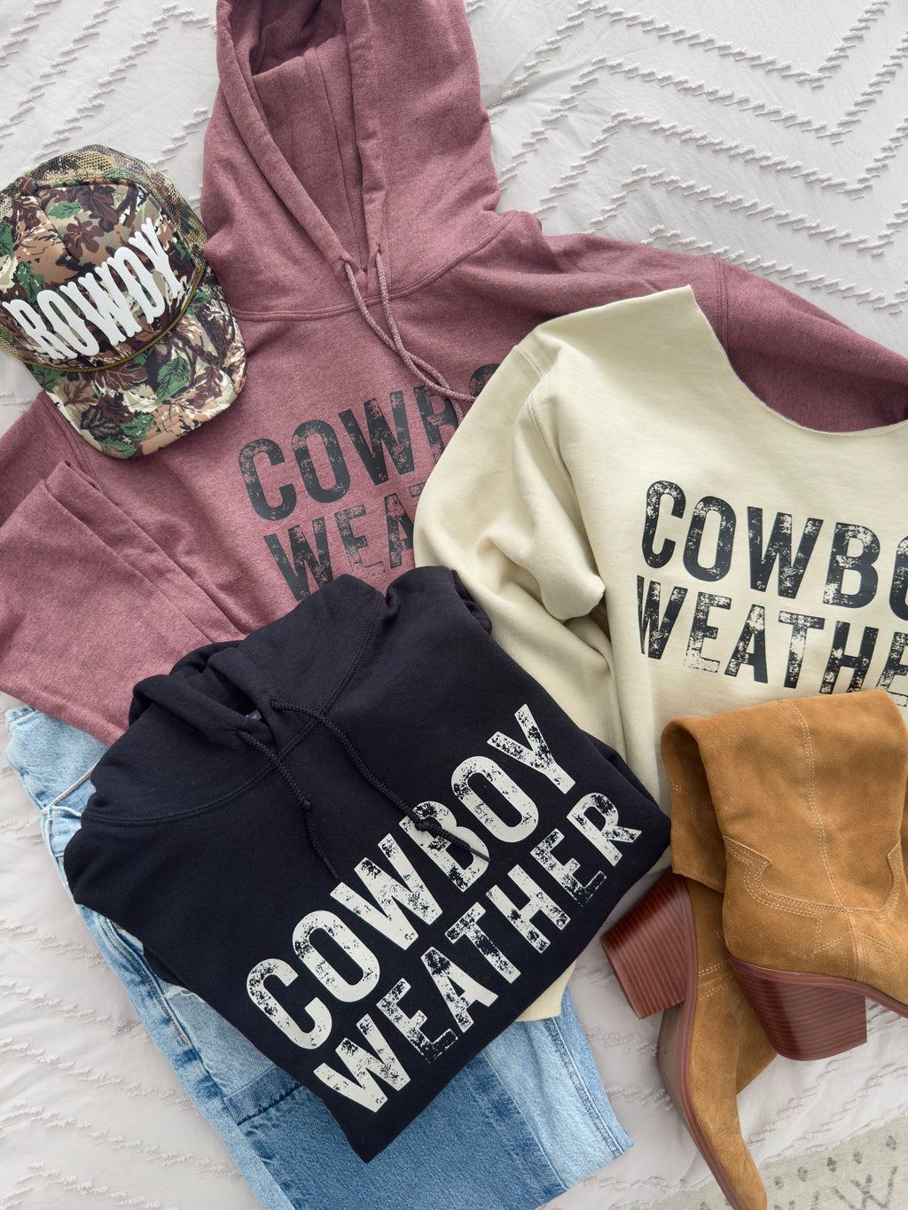 Cowboy Weather Crewneck/ Hoodie