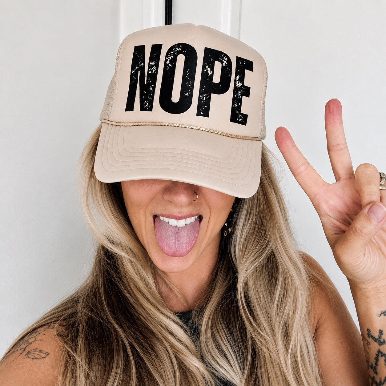 "NOPE" everyday trucker hat