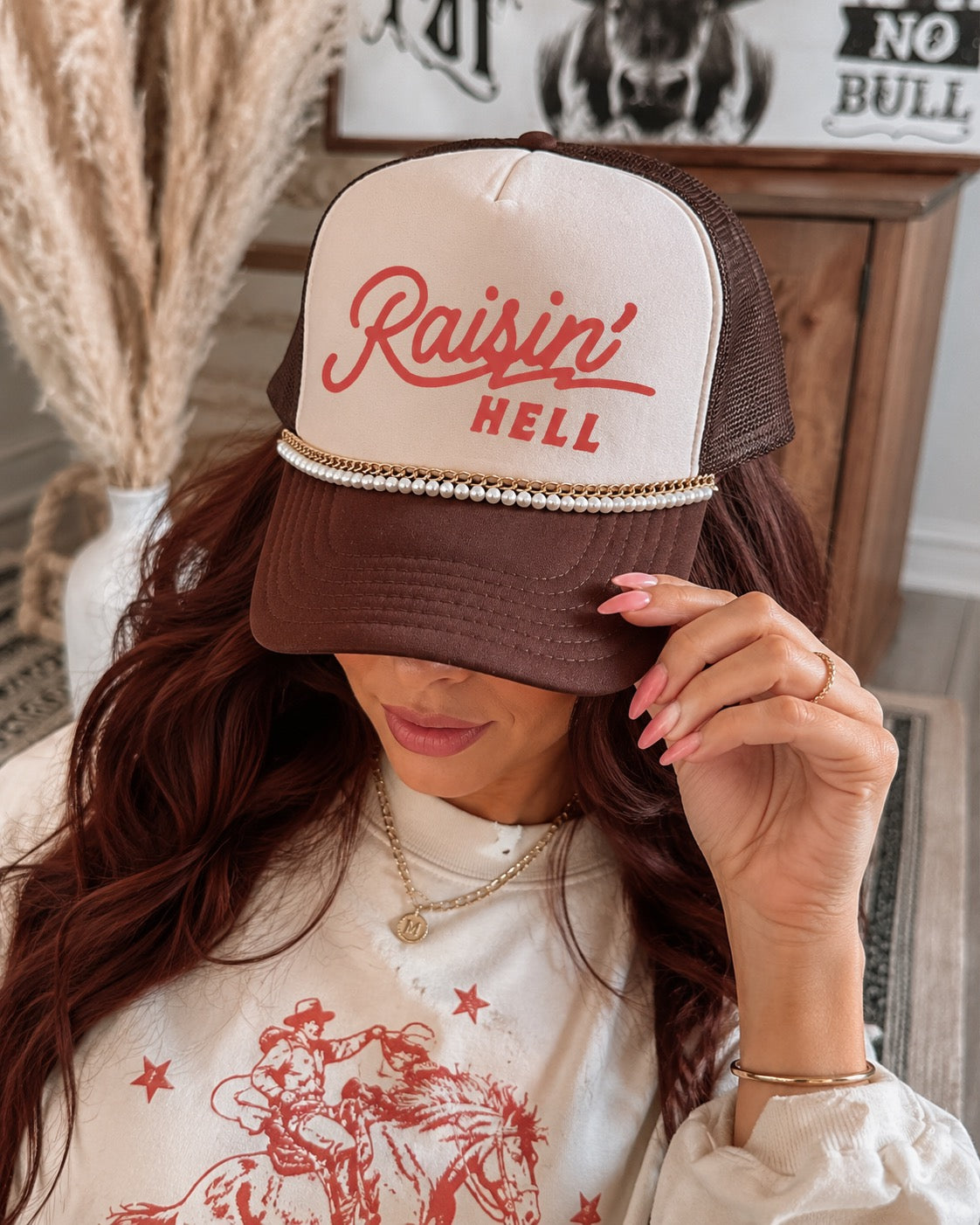 Raisin' Hell Trucker Hat