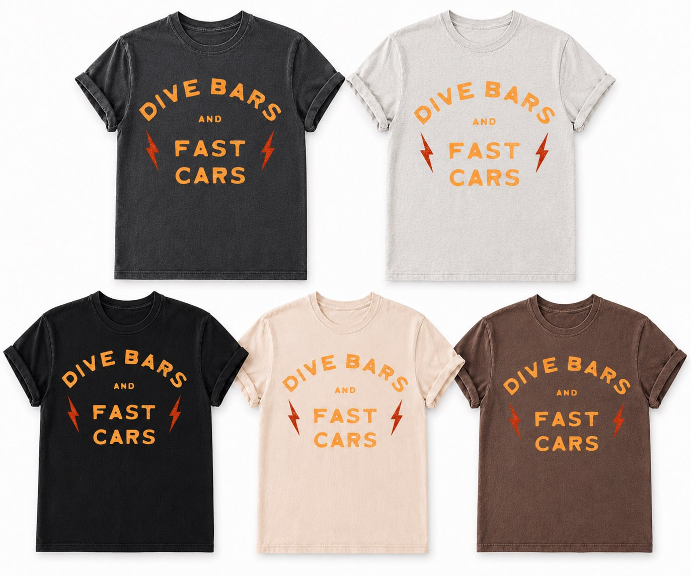 Dive Bars & Fast Cars Vintage Tee