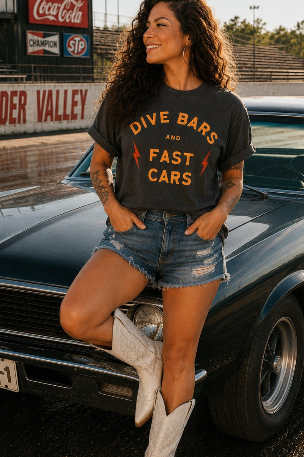 Dive Bars & Fast Cars Vintage Tee