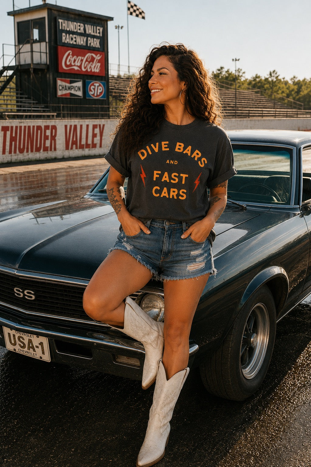 Dive Bars & Fast Cars Vintage Tee