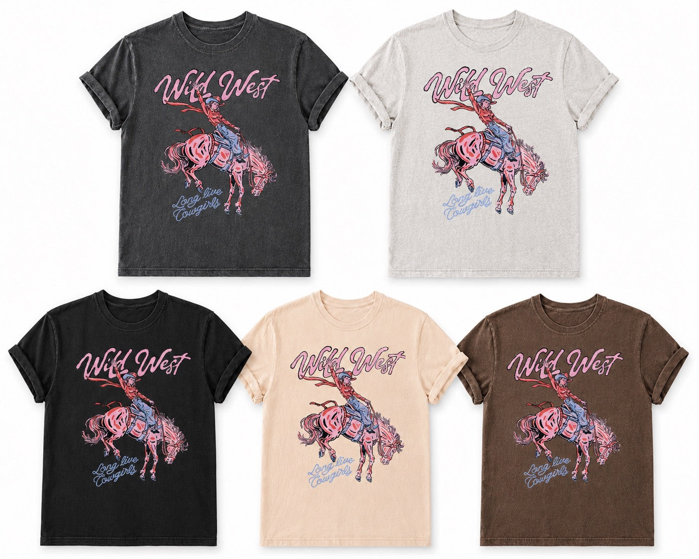 Wild West rodeo babe tee
