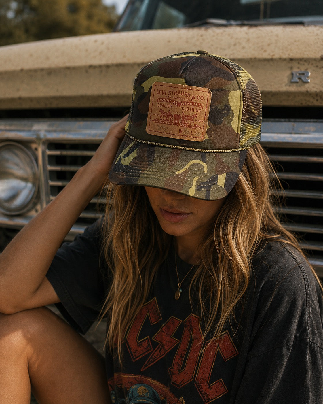 American Vintage Upcycled Dixie Trucker Hat