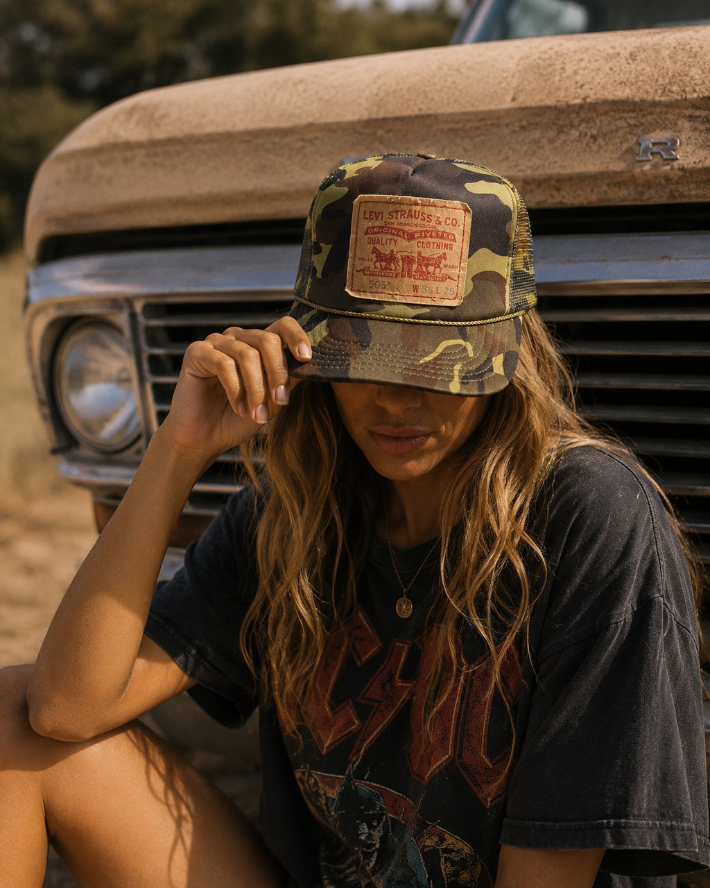 American Vintage Upcycled Dixie Trucker Hat