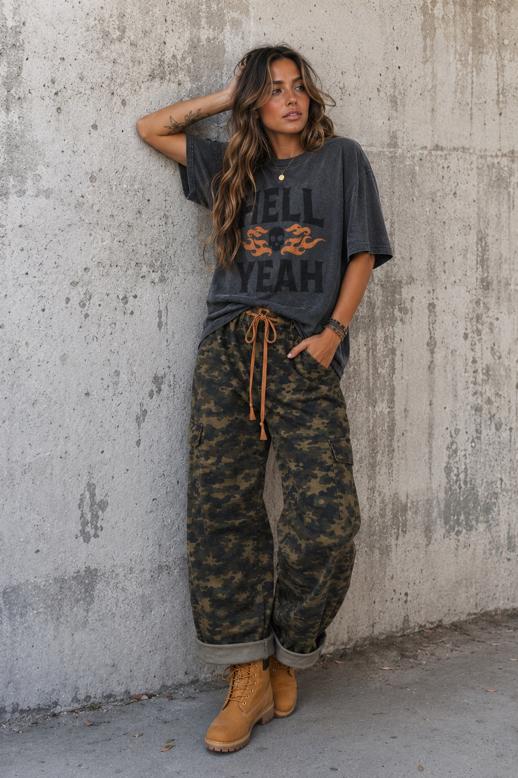 Hell Yeah Vintage Flame Tee